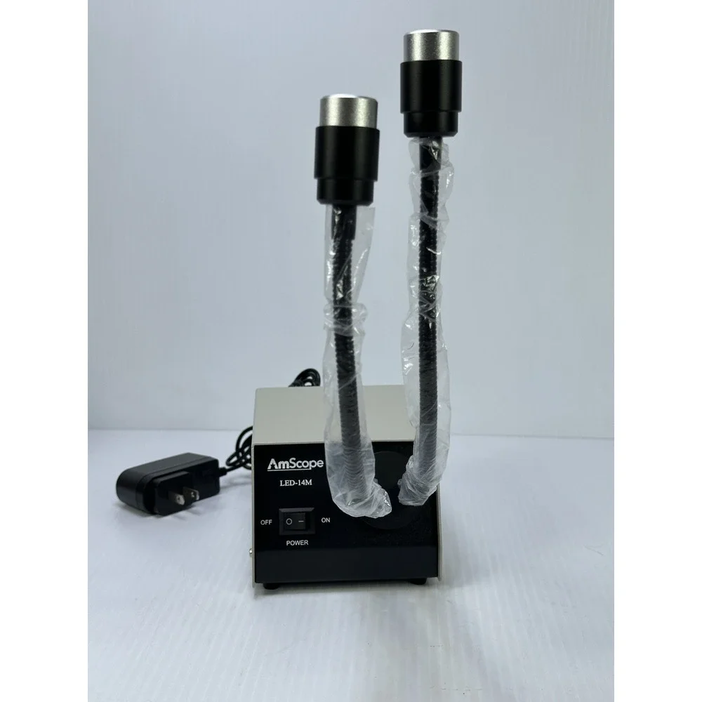 AmScope 14-LEDM Dual Gooseneck Microscope Lights LED-14M